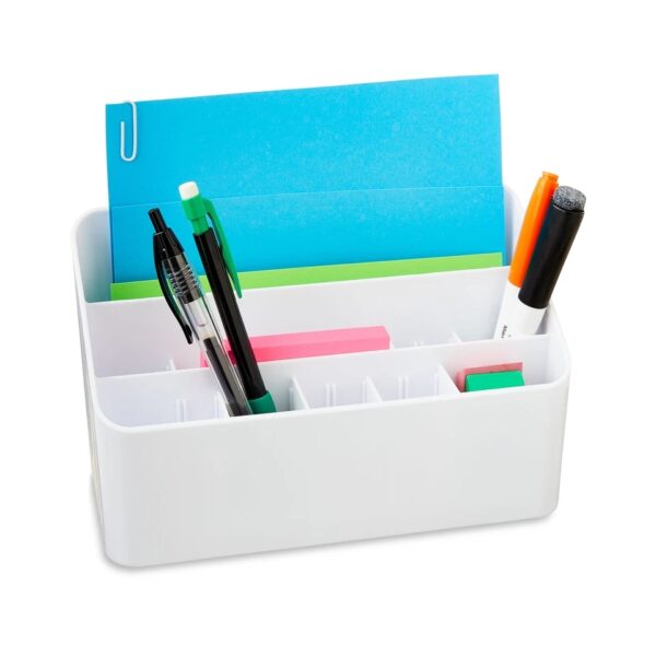Pen+Gear White All In One Desktop Organzier