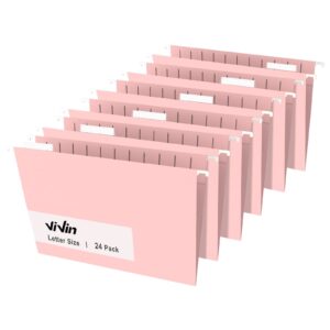ViVin Hanging File Folders with 1/5 Cut Tabs, 48 Pack Letter Size, for Home School Office(Assorted) - Image 7