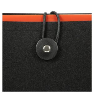 JAM Paper Accordion Folders with Assorted Files - 12 Pocket Plastic Expanding File - Letter Size - 9 x 13 - Black - Sold Individually - Image 4