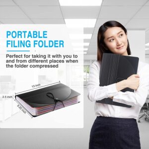 Ktinnead 24 Pockets Accordion File Organizer, Freestanding File Paper Folder for Office School Business Supplies - Image 8
