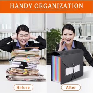 Ktinnead 24 Pockets Accordion File Organizer, Freestanding File Paper Folder for Office School Business Supplies - Image 15