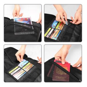 VANCORE Fireproof File Box with Lock, Portable Document Organizer Box with Water-Resistant Zipper, Collapsible File Box for Hanging Letter/Legal Folders, Passports, and Certificates - Image 18