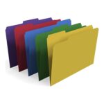 Staples File Folders 1/3-Cut Tab Legal Size Assorted Colors 100/Box (ST22945-CC) TR344939/726595
