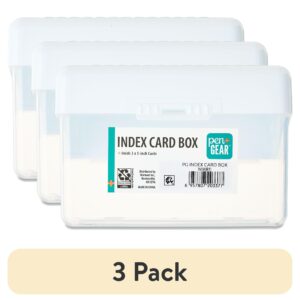 Pen+Gear Index Card Box, 3" x 5", White, Desktop Organizers - Image 6