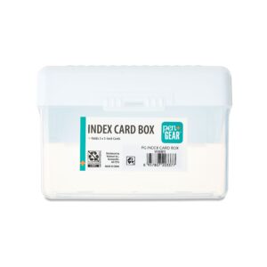 Pen+Gear Index Card Box, 3" x 5", White, Desktop Organizers - Image 7