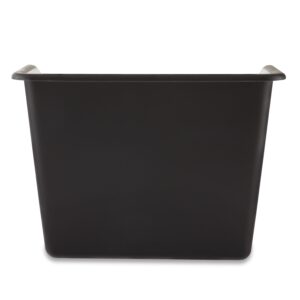 Pen + Gear Large Book Bin Desktop Organizer with 2 Removable Dividers, Black - Image 4
