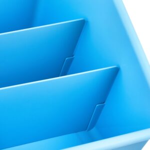 Pen + Gear Large Book Bin Desktop Organizer with 2 Removable Dividers, Black - Image 9