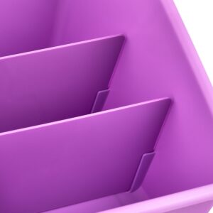 Pen + Gear Large Book Bin Desktop Organizer with 2 Removable Dividers, Black - Image 15
