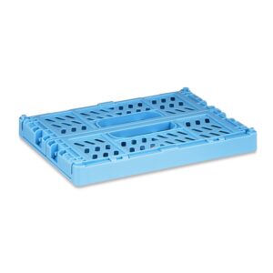 Pen+Gear Mini Collapsible Crate, 5.51" x 4.13" x 2.28", Purple, Plastic Material Desktop Organizer - Image 16