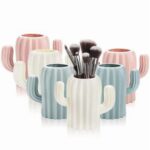 6 Pack Plastic Pencil Holders, Cactus Pen Holder Cup, Cute Desktop Pencil Storag