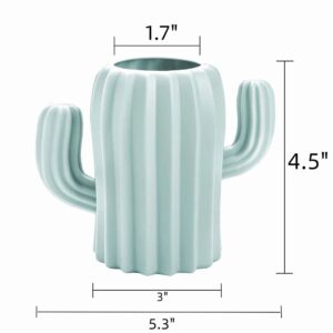 6 Pack Plastic Pencil Holders, Cactus Pen Holder Cup, Cute Desktop Pencil Storag