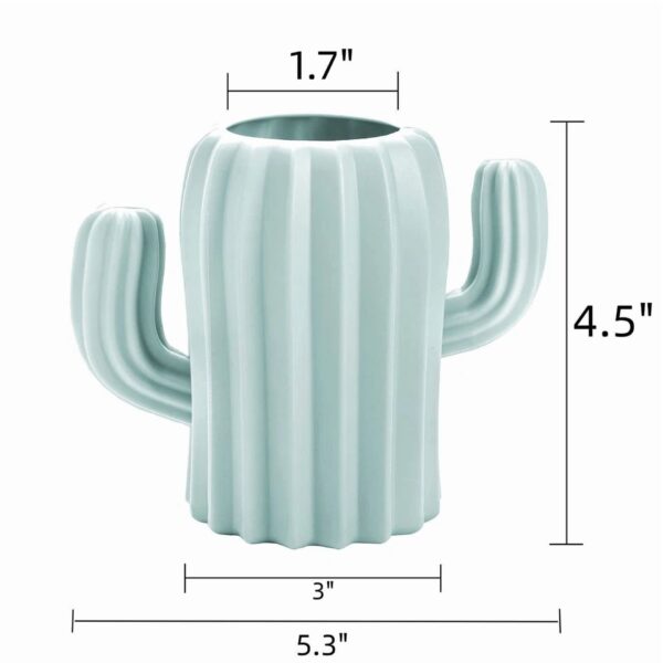 6 Pack Plastic Pencil Holders, Cactus Pen Holder Cup, Cute Desktop Pencil Storag