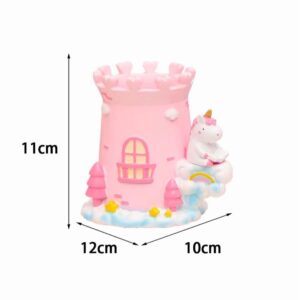 Castle Design Resin Pen Holder Organizer For Desktop Storage Scissors Brushes