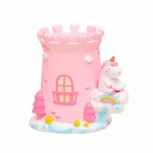 Castle Design Resin Pen Holder Organizer For Desktop Storage Scissors Brushes