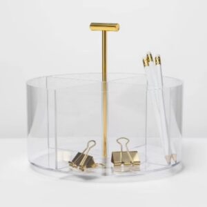 Acrylic Round Desktop Organizer – Threshold™