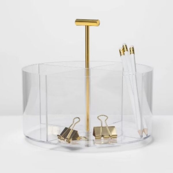Acrylic Round Desktop Organizer – Threshold™