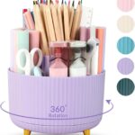 360 Degree Rotating Desk Organizer, Dual-Purpose Pencil Pen Holder For Desk, …