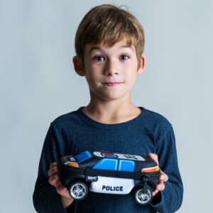 ZIPIT Police Car Pencil Case for Boys, Large Capacity Pencil Box for School - Image 3