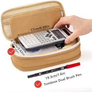 CICIMELON Large Capacity Pencil Case, Light Blue - Image 10