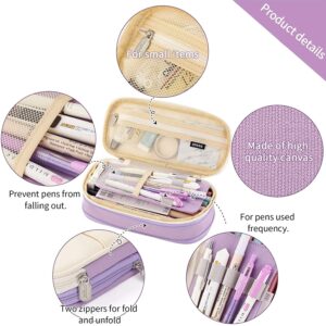 CICIMELON Large Capacity Pencil Case, Light Blue - Image 14