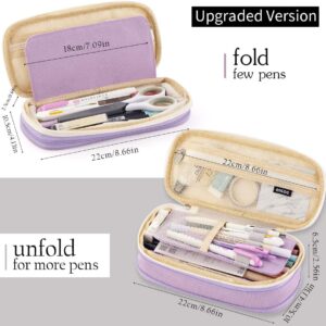 CICIMELON Large Capacity Pencil Case, Light Blue - Image 15