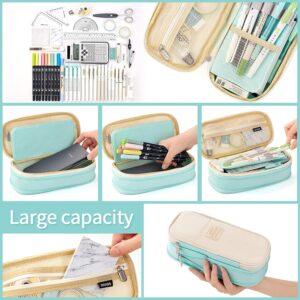 CICIMELON Large Capacity Pencil Case, Light Blue - Image 23