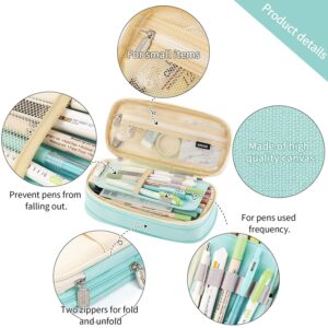 CICIMELON Large Capacity Pencil Case, Light Blue - Image 24