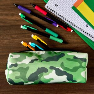 Pen+Gear Camouflage Pencil Pouch, Green - Image 3