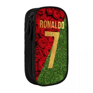 C-R7 Ronaldos Football soccer Pen Box Double Layer Large-capacity Pencil Bag Perfect Gifts - Image 10