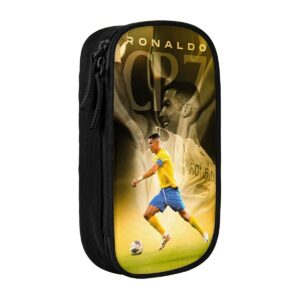 C-R7 Ronaldos Football soccer Pen Box Double Layer Large-capacity Pencil Bag Perfect Gifts - Image 17