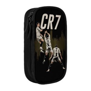 C-R7 Ronaldos Football soccer Pen Box Double Layer Large-capacity Pencil Bag Perfect Gifts - Image 21