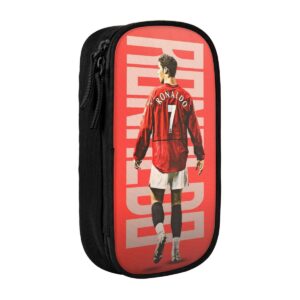 C-R7 Ronaldos Football soccer Pen Box Double Layer Large-capacity Pencil Bag Perfect Gifts - Image 27