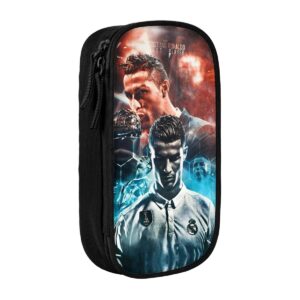 C-R7 Ronaldos Football soccer Pen Box Double Layer Large-capacity Pencil Bag Perfect Gifts - Image 34