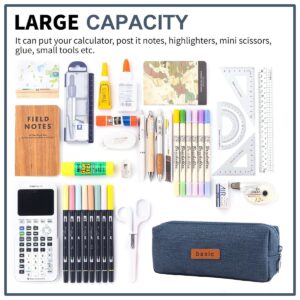 QiShi Big Capacity Pencil Case Stationery Pouch,Multi-Colored Pen Pouch,Cosmetic Pouch Bag, Pen Bag with Zipper Bag for Boy Girl (Pink) - Image 14