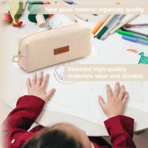 QiShi Big Capacity Pencil Case Stationery Pouch,Multi-Colored Pen Pouch,Cosmetic Pouch Bag, Pen Bag with Zipper Bag for Boy Girl (Pink) - Image 18