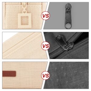 QiShi Big Capacity Pencil Case Stationery Pouch,Multi-Colored Pen Pouch,Cosmetic Pouch Bag, Pen Bag with Zipper Bag for Boy Girl (Pink) - Image 21