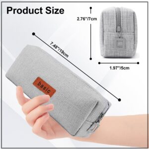 QiShi Big Capacity Pencil Case Stationery Pouch,Multi-Colored Pen Pouch,Cosmetic Pouch Bag, Pen Bag with Zipper Bag for Boy Girl (Pink) - Image 27