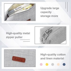 QiShi Big Capacity Pencil Case Stationery Pouch,Multi-Colored Pen Pouch,Cosmetic Pouch Bag, Pen Bag with Zipper Bag for Boy Girl (Pink) - Image 28