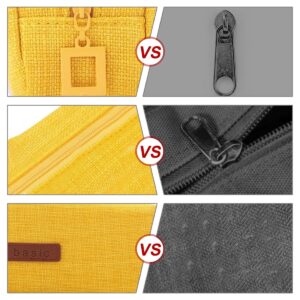 QiShi Big Capacity Pencil Case Stationery Pouch,Multi-Colored Pen Pouch,Cosmetic Pouch Bag, Pen Bag with Zipper Bag for Boy Girl (Pink) - Image 34