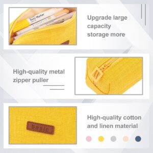 QiShi Big Capacity Pencil Case Stationery Pouch,Multi-Colored Pen Pouch,Cosmetic Pouch Bag, Pen Bag with Zipper Bag for Boy Girl (Pink) - Image 39