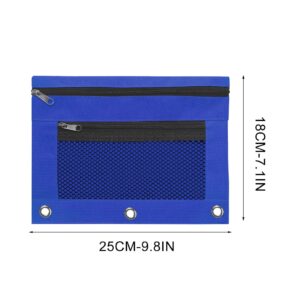 JLFNYA School Supplies Under $1! 3 Ring Pencil Pouch Clearance! Clear Pencil Pouch with Mesh Zipper,Multi-Color Clear Pencil Case,Cosmetic Bag Cute Pencil Case - Image 17