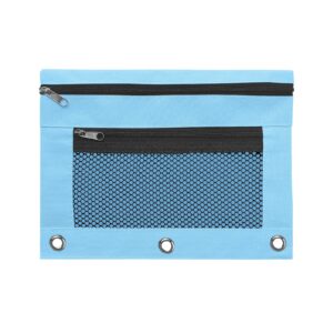 JLFNYA School Supplies Under $1! 3 Ring Pencil Pouch Clearance! Clear Pencil Pouch with Mesh Zipper,Multi-Color Clear Pencil Case,Cosmetic Bag Cute Pencil Case - Image 19