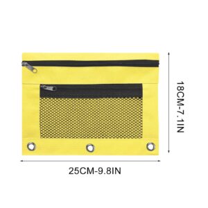 JLFNYA School Supplies Under $1! 3 Ring Pencil Pouch Clearance! Clear Pencil Pouch with Mesh Zipper,Multi-Color Clear Pencil Case,Cosmetic Bag Cute Pencil Case - Image 36