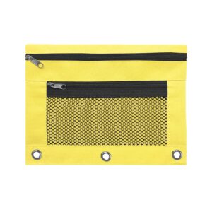 JLFNYA School Supplies Under $1! 3 Ring Pencil Pouch Clearance! Clear Pencil Pouch with Mesh Zipper,Multi-Color Clear Pencil Case,Cosmetic Bag Cute Pencil Case - Image 37