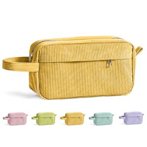 DAKIMOE Pencil Case Cute Pencil Pouch Corduroy Colored Large Capacity Soft Lightweight Versatile Stationary for Students Teens Adults, Purple - Image 11