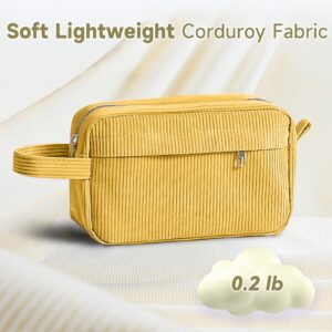 DAKIMOE Pencil Case Cute Pencil Pouch Corduroy Colored Large Capacity Soft Lightweight Versatile Stationary for Students Teens Adults, Purple - Image 13