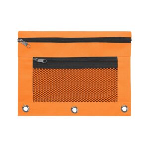 JLFNYA School Supplies Under $1! 3 Ring Pencil Pouch Clearance! Clear Pencil Pouch with Mesh Zipper,Multi-Color Clear Pencil Case,Cosmetic Bag Cute Pencil Case - Image 46