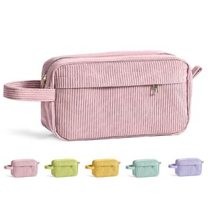 DAKIMOE Pencil Case Cute Pencil Pouch Corduroy Colored Large Capacity Soft Lightweight Versatile Stationary for Students Teens Adults, Purple - Image 19