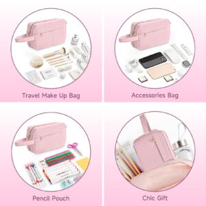 DAKIMOE Pencil Case Cute Pencil Pouch Corduroy Colored Large Capacity Soft Lightweight Versatile Stationary for Students Teens Adults, Purple - Image 25