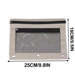 JLFNYA School Supplies Under $1! 3 Ring Pencil Pouch Clearance! Clear Pencil Pouch with Mesh Zipper,Multi-Color Clear Pencil Case,Cosmetic Bag Cute Pencil Case - Image 57